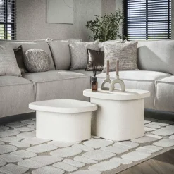 WoonStijl Salontafel L stone organisch set van 2 New