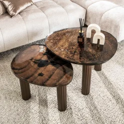 WoonStijl Salontafel M Eclipse koper antiek finish Online