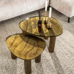 WoonStijl Salontafel M Eclipse goud antiek finish Best