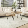 WoonStijl Salontafel set van 2 rond metallic Sale