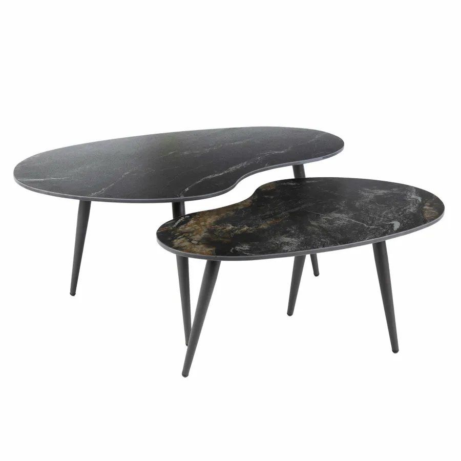 WoonStijl Salontafel set van 2 niervormig fossil Hot