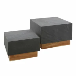 WoonStijl Salontafel set van 2 blox slate Discount