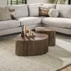 WoonStijl Salontafel set van 2 XL vierhoekig Maya teak