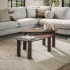 WoonStijl Salontafel set van 2 organic Maya teak Outlet