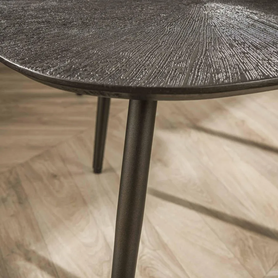 WoonStijl Salontafel set van 2 leaf Brown Ray Metal Hot