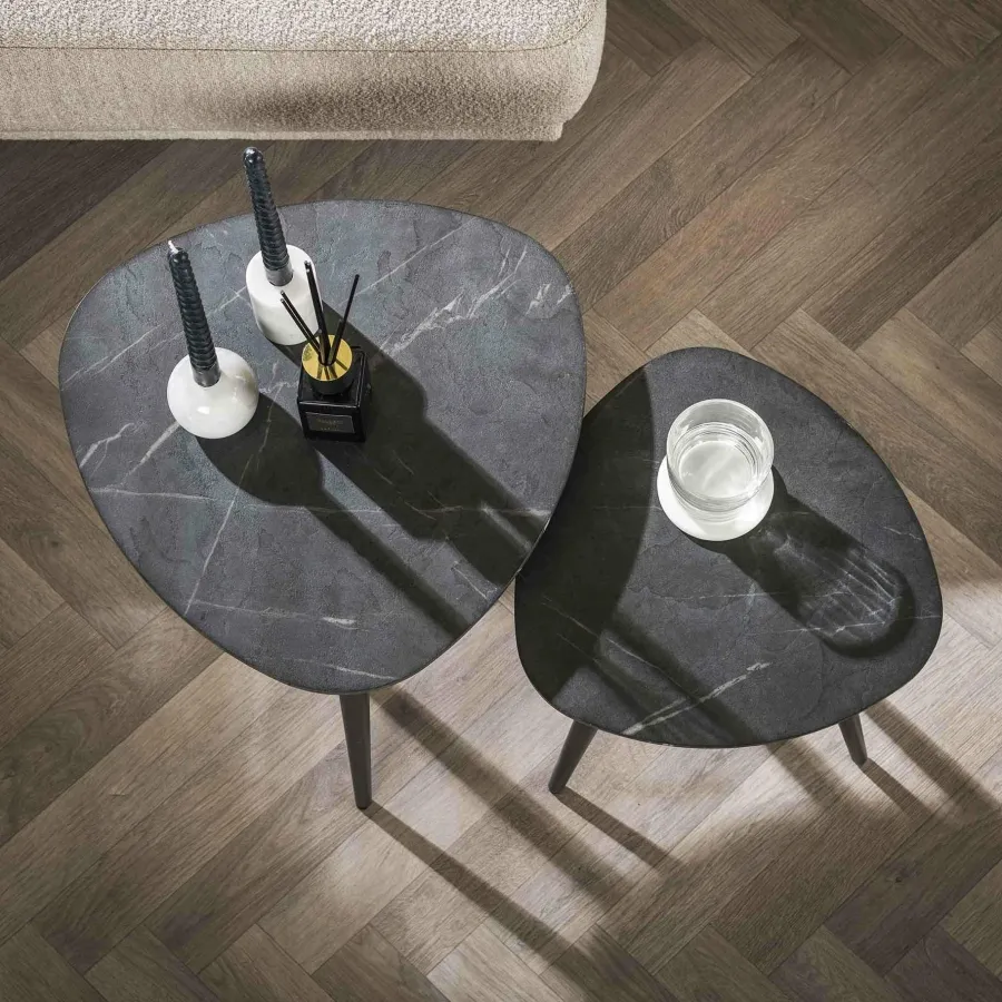 WoonStijl Salontafel set van 2 driehoek organisch Discount