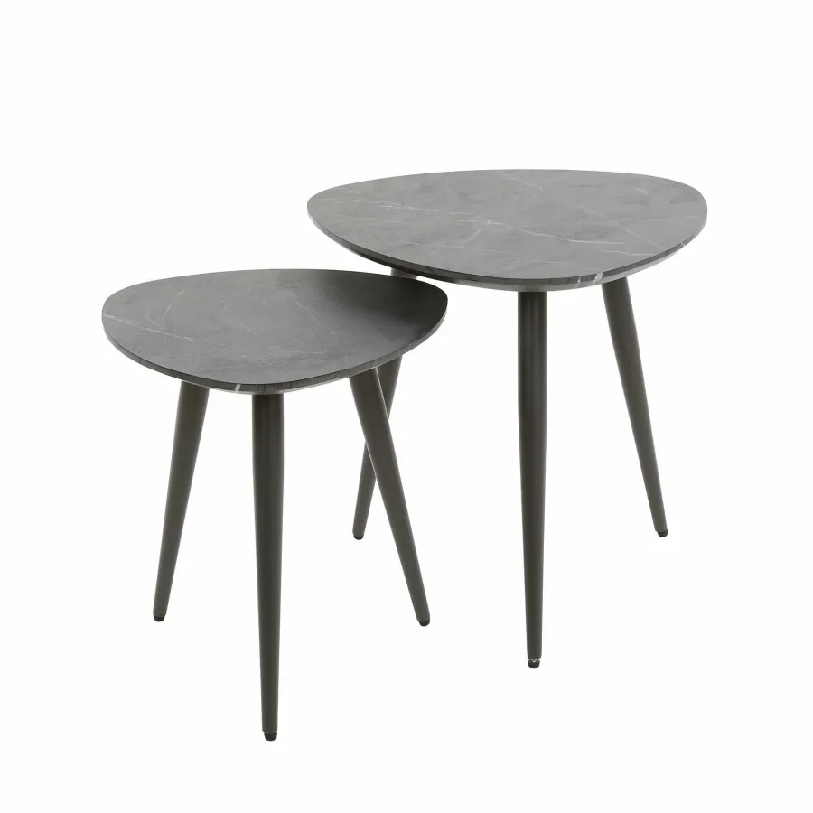 WoonStijl Salontafel set van 2 driehoek organisch Discount
