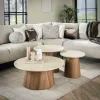 WoonStijl Salontafel set van 3 Romano tapse poot Online