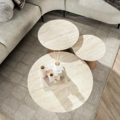 WoonStijl Salontafel set van 3 Romano tapse poot Online