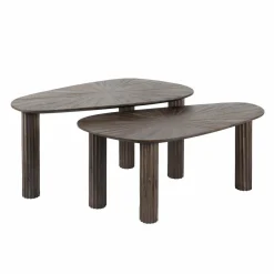 WoonStijl Salontafel set van 3 driehoekig Maya teak