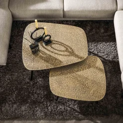 WoonStijl Salontafel set van 2 XXL metallic Online