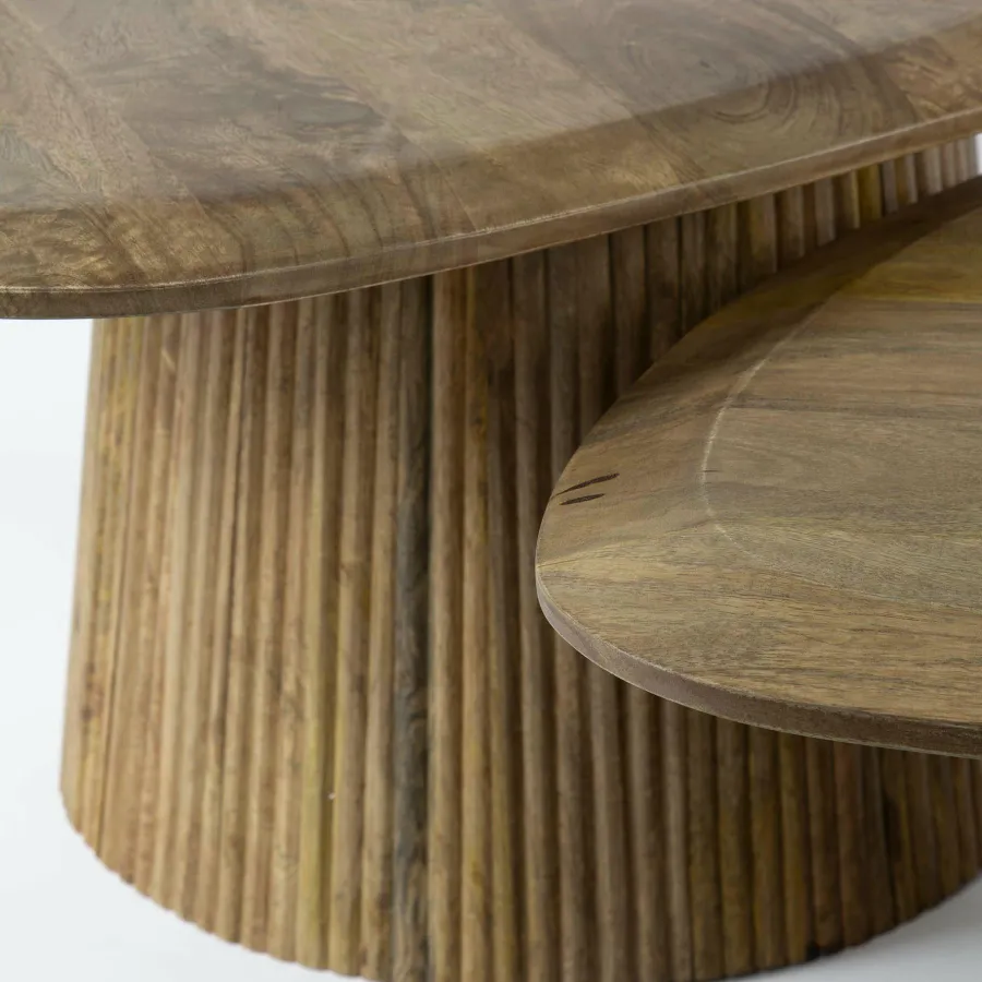 WoonStijl Salontafel set van 2 wave driehoekig blad Sale