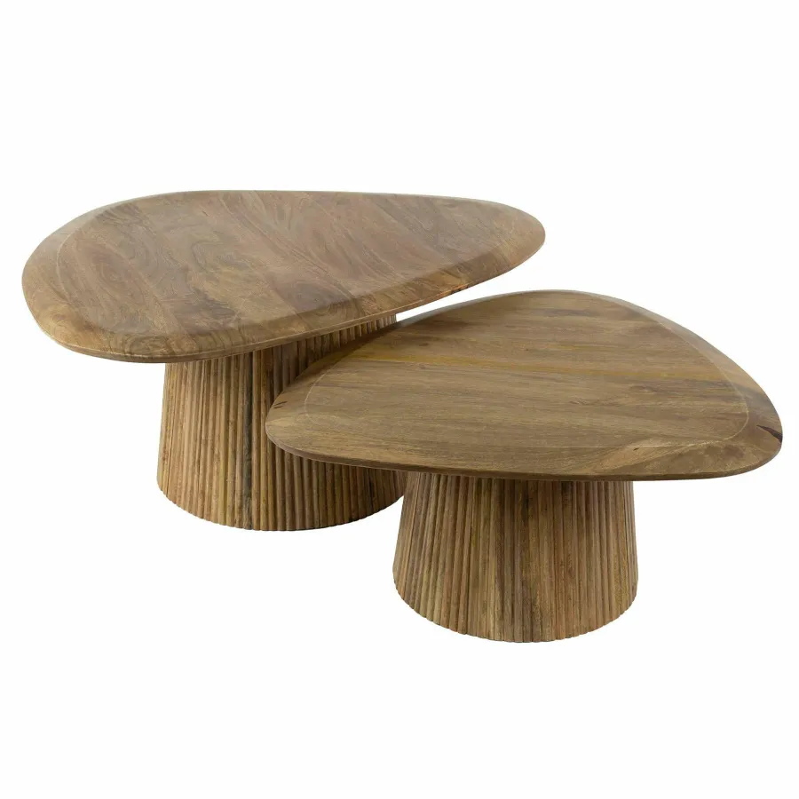 WoonStijl Salontafel set van 2 wave driehoekig blad Sale