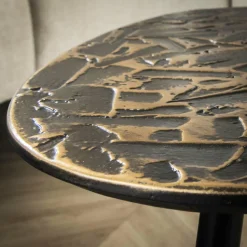 WoonStijl Salontafel set van 3 vierhoekig patina metal Discount