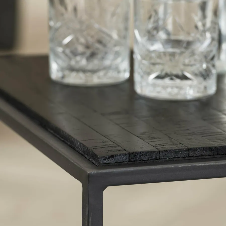 WoonStijl Salontafel set van 4 Teca black