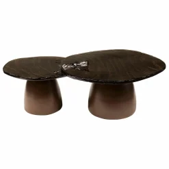 WoonStijl Salontafel set van 2 Eclipse brons antiek finish New