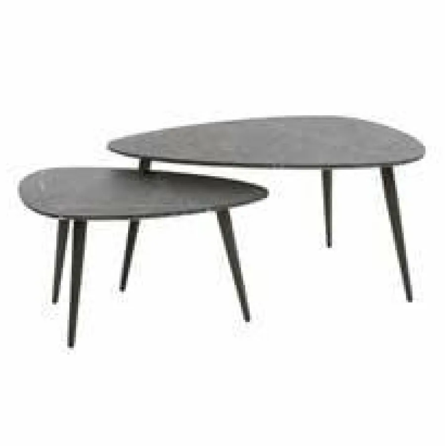 WoonStijl Salontafel set van 2 pear shaped organisch New