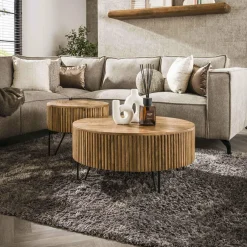 WoonStijl Salontafel set van 2 wave rond Sale