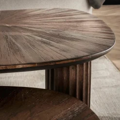 WoonStijl Salontafel set van 2 vierhoekig Maya teak