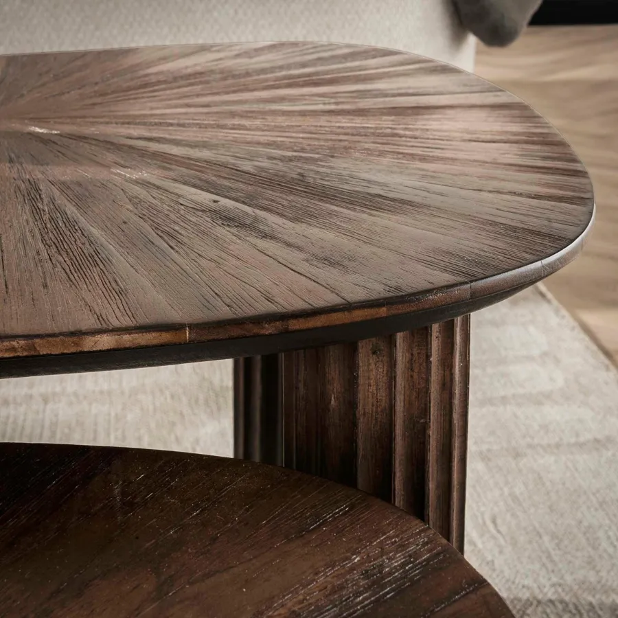WoonStijl Salontafel set van 2 vierhoekig Maya teak