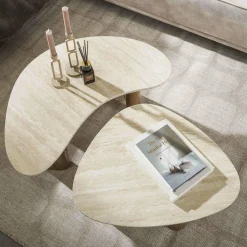 WoonStijl Salontafel set van 2 organic ceramic Best