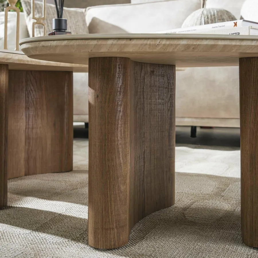 WoonStijl Salontafel set van 2 organic ceramic Best