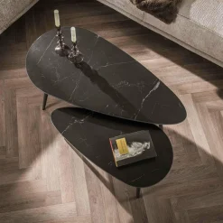 WoonStijl Salontafel set van 2 niervormig ceramic Sale