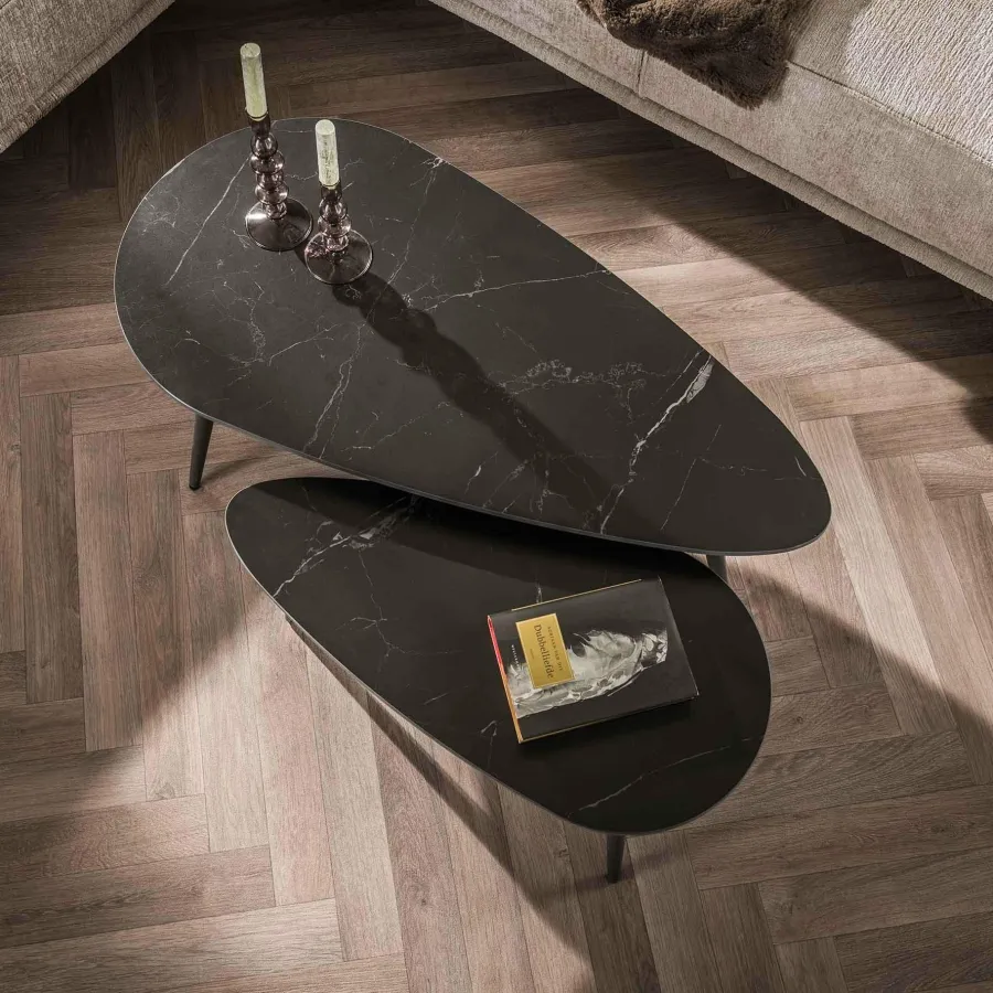 WoonStijl Salontafel set van 2 niervormig ceramic Sale