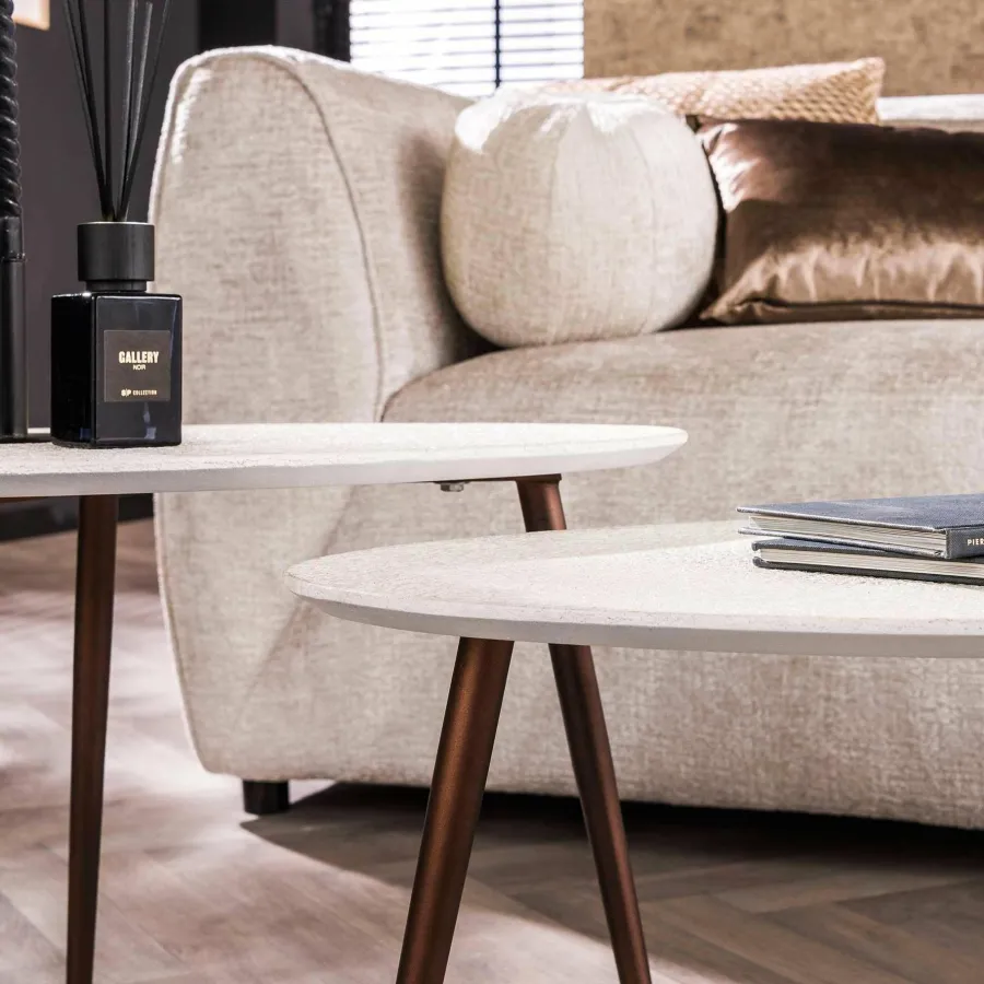 WoonStijl Salontafel Stone - set van 2 driehoekig Outlet