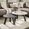 WoonStijl Salontafel Twin set van 2 ronde salontafels