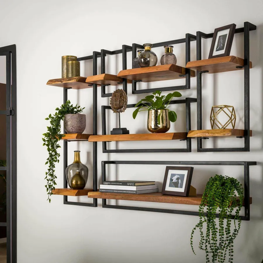 WoonStijl Set Wandplanken Live Edge Groot Online