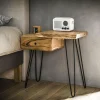 WoonStijl Sidetable / nachtkastje live edge rechts