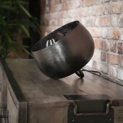 WoonStijl Tafellamp Ø28 basket / Zwart nikkel