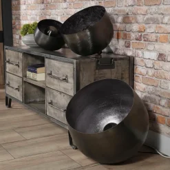 WoonStijl Tafellamp Ø50 basket XL Zwart nikkel Clearance