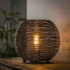 WoonStijl Tafellamp Ø35 web L Zwart Nikkel New