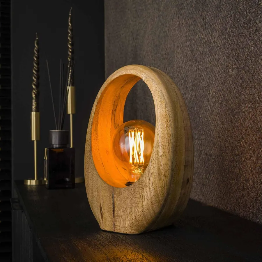 WoonStijl Tafellamp Arch wood M Best