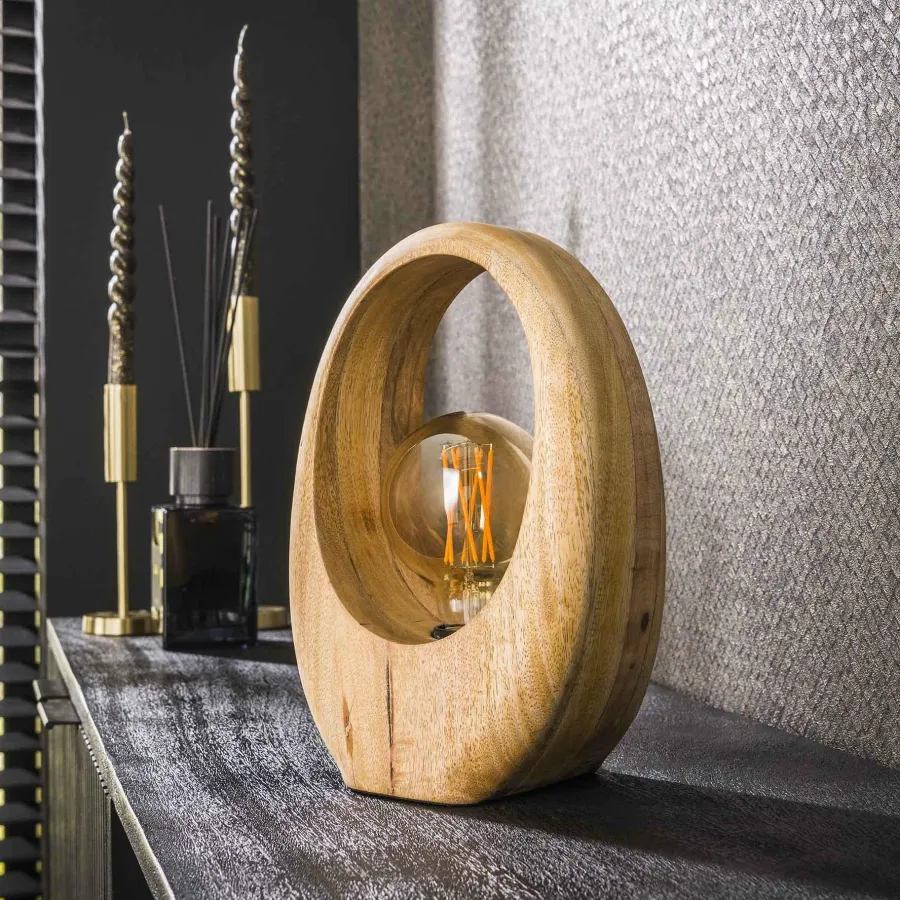 WoonStijl Tafellamp Arch wood M Best