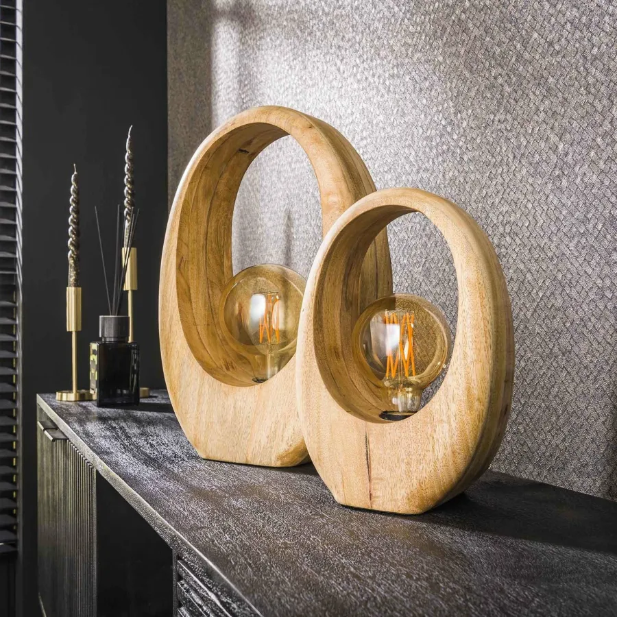 WoonStijl Tafellamp Arch wood M Best