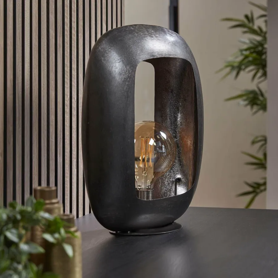 WoonStijl Tafellamp Arch XL Zwart nikkel Best