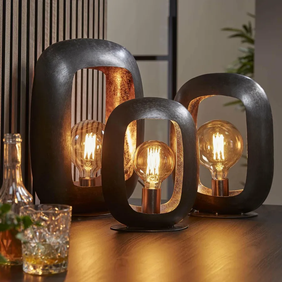 WoonStijl Tafellamp Arch XL Zwart nikkel Best