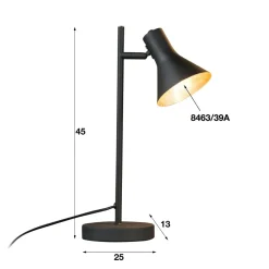WoonStijl Tafellamp Cup zwart-goud Sale