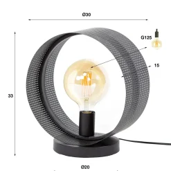 WoonStijl Tafellamp 1L ring geperforeerd Online