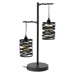 WoonStijl Tafellamp 2L spindle / Slate grey Online