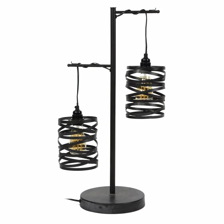 WoonStijl Tafellamp 2L spindle / Slate grey Online