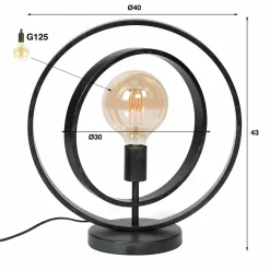WoonStijl Tafellamp 1L Turn around Hot