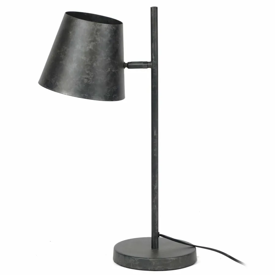 WoonStijl Tafellamp 1L verstelbare metalen kap / Charcoal