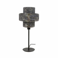 WoonStijl Tafellamp Lantern zwart bruin New