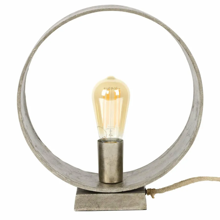 WoonStijl Tafellamp Loop / Antiek Nikkel Outlet