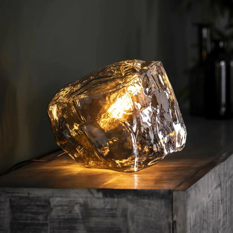 WoonStijl Tafellamp Rock Chromed glas Sale
