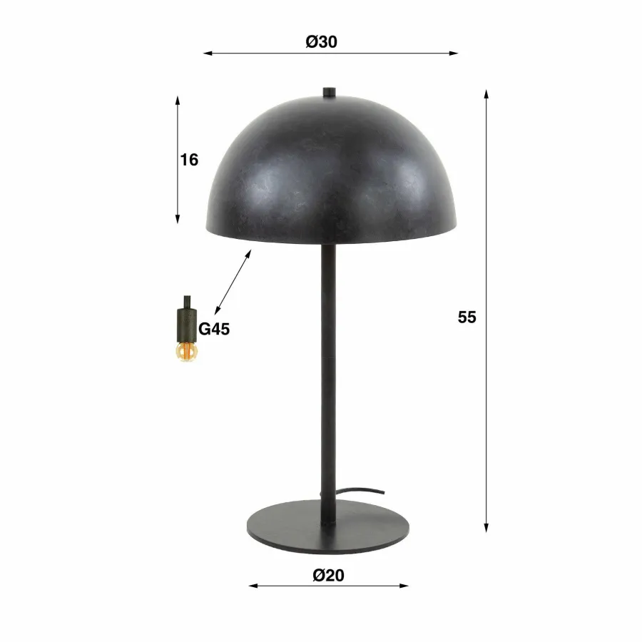 WoonStijl Tafellamp Shield Metal 2L Best